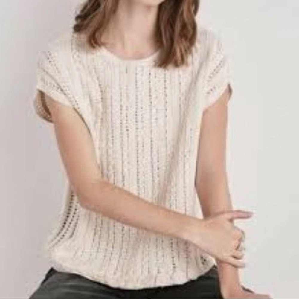 Lucky Brand Knit Boxy Sweater Vest Size M